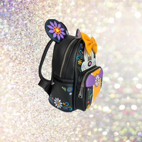 Loungefly Disney Minnie Mouse Sugar Skull Cosplay Mini Backpack